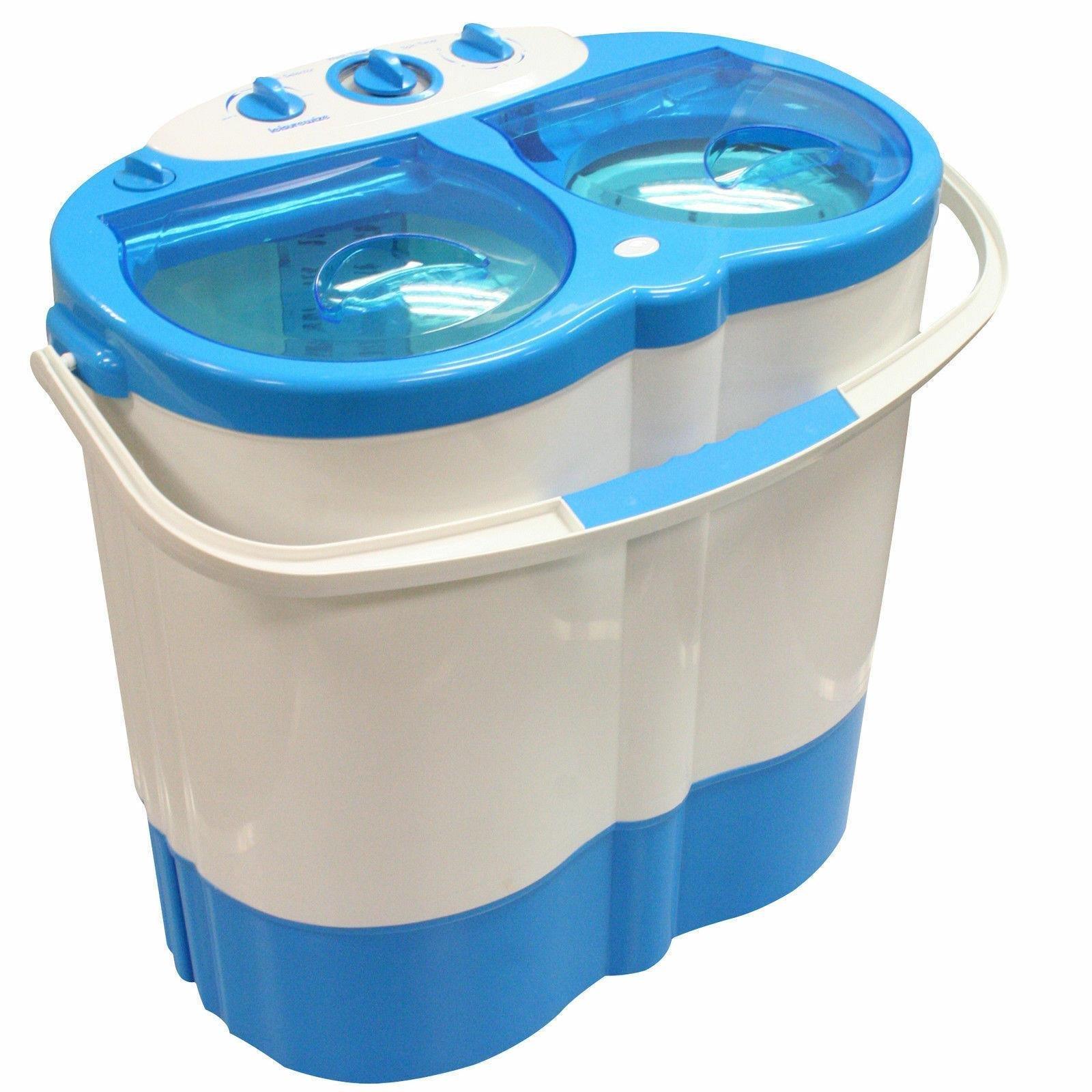 Portable Twin Tub Washing Machine Spin Dryer Camping Caravan