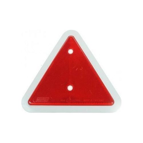 Red Triangle Reflector Screw Fit Lorry Trailer Caravan Horsebox Maypole Mp18B - UK Camping And Leisure