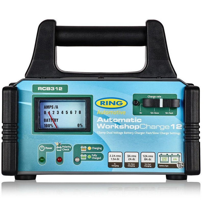 Ring RCB312 12A Workshop Battery Charger Ring Automotive - UK Camping And Leisure