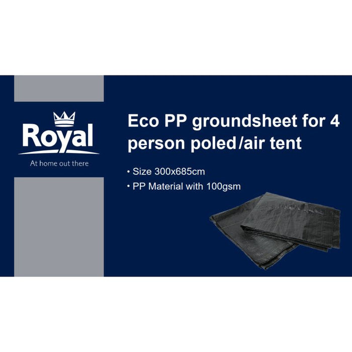 Royal Welford 4 Tent Footprint Groundsheet 300 x 685 cm for 4 Person Tent Royal - UK Camping And Leisure