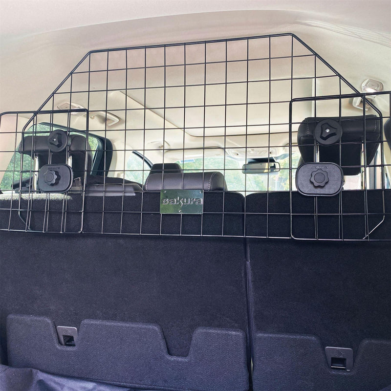 Sakura SS5453 Car Partition SUV Dog Guard Mesh Headrest In Black Sakura - UK Camping And Leisure