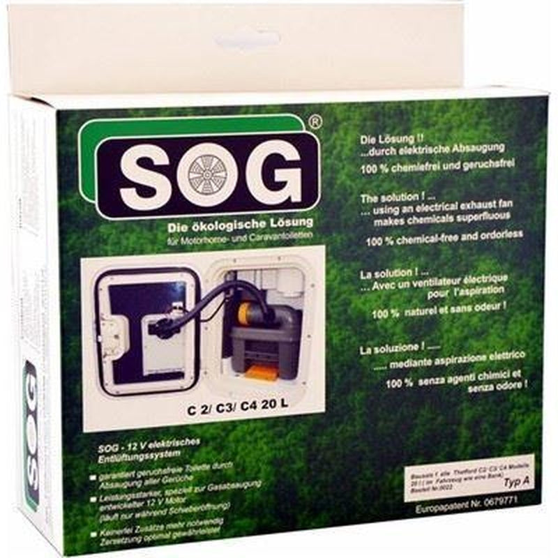 Sog Kit Type B For Thetford Cassette Toilet C200 Through Roof Model Sanitation 0023D Fiamma - UK Camping And Leisure