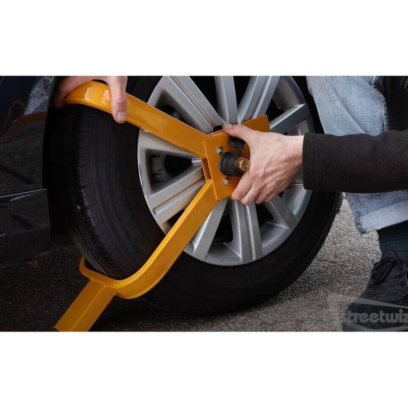 Streetwize Security Anti Theft Wheel Clamp Lock 13" - 17" Streetwize - UK Camping And Leisure