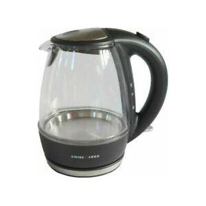 Swiss Luxx 1L Cordless Clear Kettle - UK Camping And Leisure