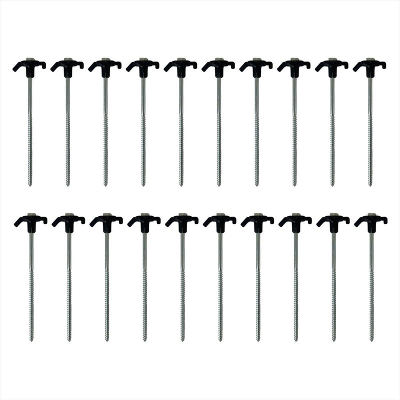 Tent Screw Thread Pegs Awning x20 Carry Case Royal Leisure Drill Adapter Camping Royal - UK Camping And Leisure