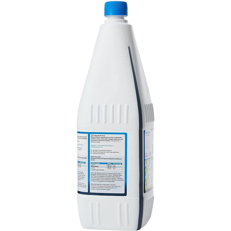 Thetford Aqua Kem Blue Caravan & Motorhome Toilet Chemical Fluid 2L Thetford - UK Camping And Leisure