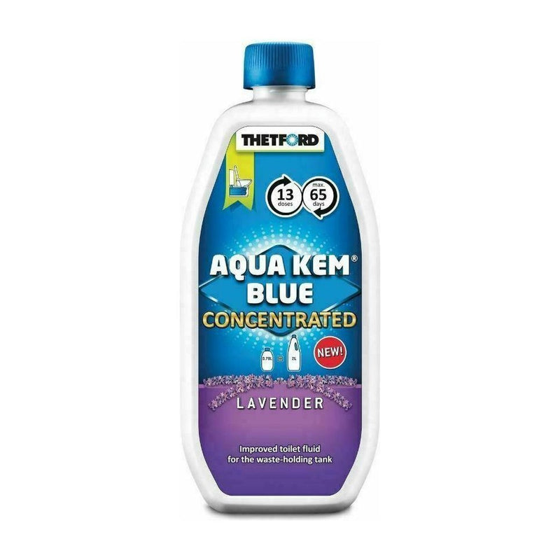 Thetford Aqua Kem Blue Lavender 780Ml Concentrate Toilet Cassette Fluid Thetford - UK Camping And Leisure