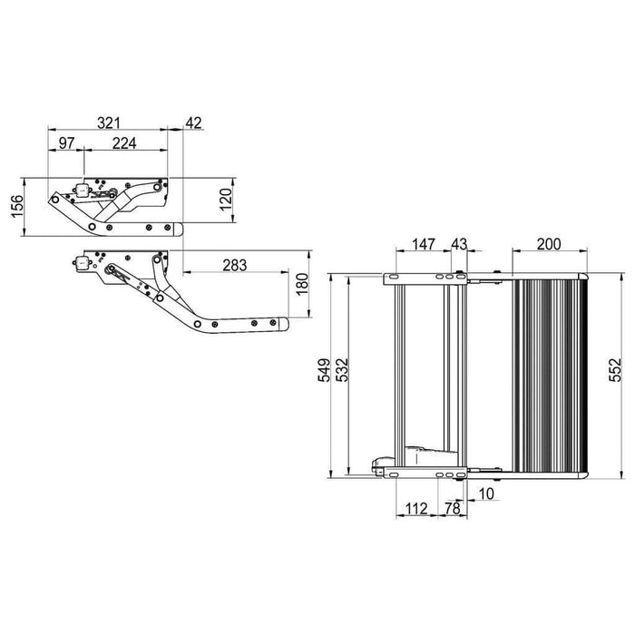 Thule 12V Electric V15 Dropdown Step 550 Motorhome Caravan Omnistep 309968 Thule - UK Camping And Leisure