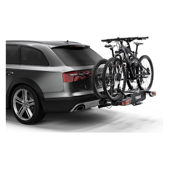 Thule EasyFold XT 2-bike platform towbar bike rack black/aluminium - UK Camping And Leisure