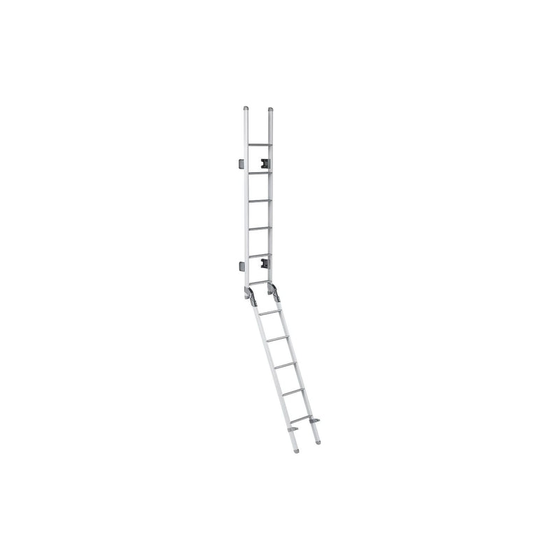 Thule Ladder Deluxe foldable double ladder 11 steps anodised gray Thule - UK Camping And Leisure