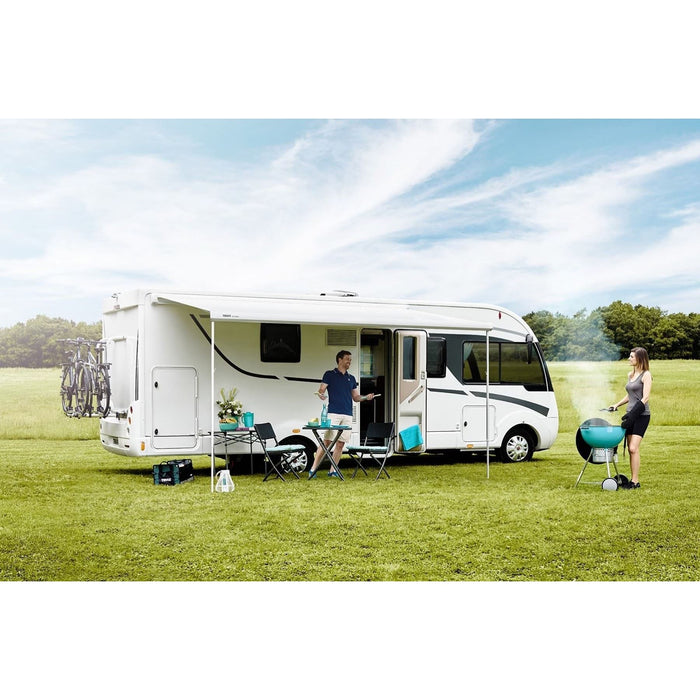 Thule Omnistor 5200 awning 5.02x2.50m white frame, mystic gray fabric - UK Camping And Leisure