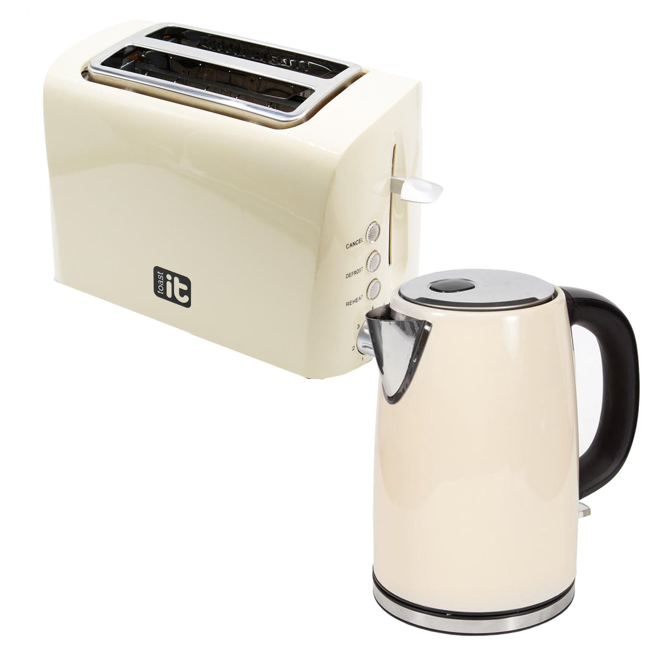 Toast It Toaster & 1.7l Kettle Via Mondo - UK Camping And Leisure