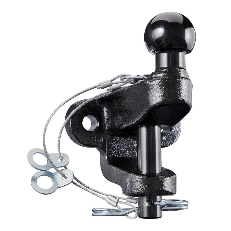 Tow Bar Ball and Pin Coupling 50mm Tow Hitch E approved Tow Jaw Black Ring Automotive - UK Camping And Leisure