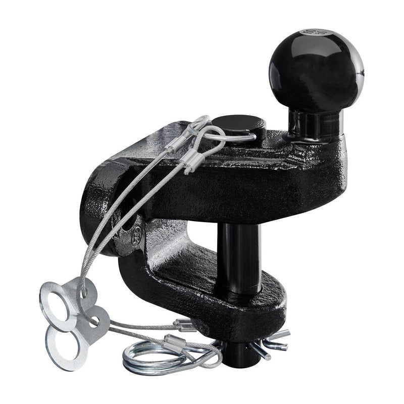 Tow Bar Ball and Pin Coupling 50mm Tow Hitch E approved Tow Jaw Black Ring Automotive - UK Camping And Leisure