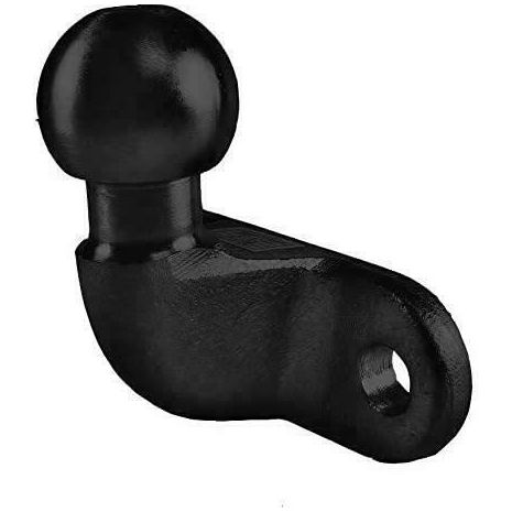 Towball Black Standard 50mm Heavy Duty E Approved Hitch Head Tow 90mm Fixings - UK Camping And Leisure