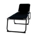 Travellife Barletta lounger Relax Black Camping Chair Sunbed Travellife - UK Camping And Leisure