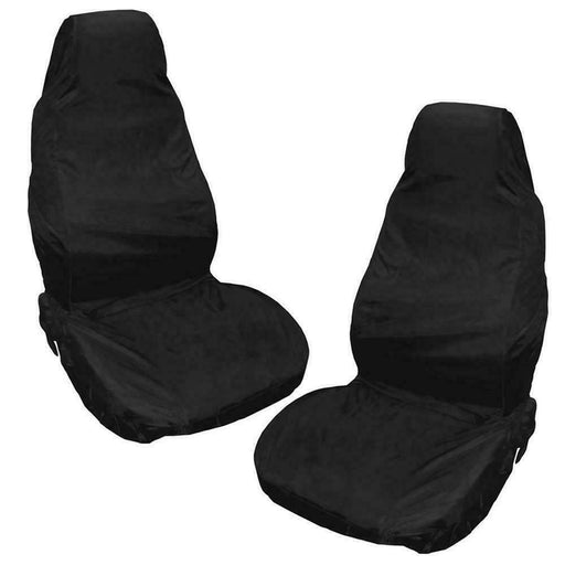 Universal Front Car/Van Seat Covers Protectors Black Waterproof Heavy Duty New - UK Camping And Leisure