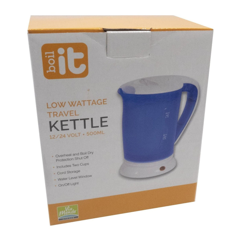 Via Mondo Boil It Travel Kettle + 2 Cups Via Mondo - UK Camping And Leisure