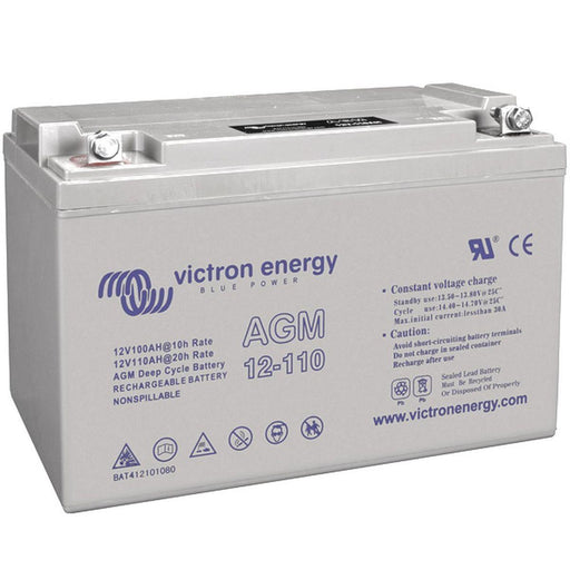 Victron Energy 12V 110Ah AGM Deep Cycle Battery M8 BAT412101085 - UK Camping And Leisure