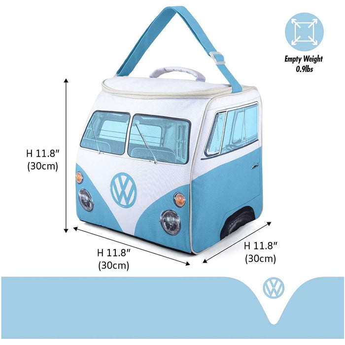 VW Volkswagen Campervan Blue 30L Insulated Coolbag Ice Cool Bag Cooler - UK Camping And Leisure