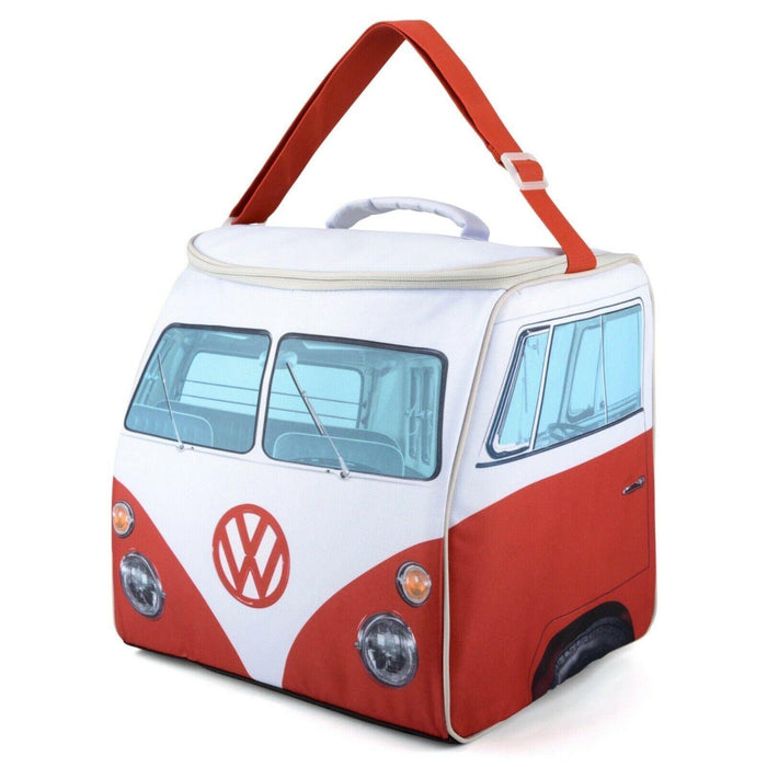 VW Volkswagen Campervan Red 30L Insulated Coolbag Ice Cool Bag Cooler - UK Camping And Leisure