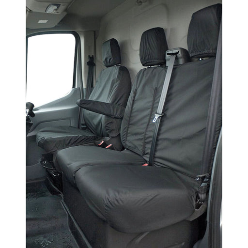 Waterproof Heavy Duty Set of Van Seat Covers for Toyota Pro Ace pre 2019 & 2016 onwards All with oval floor fixings . - UK Camping And Leisure
