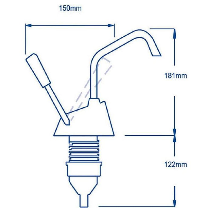 Whale Flipper Freshwater Galley Pump GP0418 Whale - UK Camping And Leisure