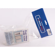 White External 13 amp Socket Outlet Box Caravan Motorhome campervan PO119w Powerpart - UK Camping And Leisure