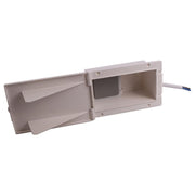 White External 13 amp Socket Outlet Box Caravan Motorhome campervan PO119w Powerpart - UK Camping And Leisure