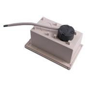 White External 13 amp Socket Outlet Box Caravan Motorhome campervan PO119w Powerpart - UK Camping And Leisure