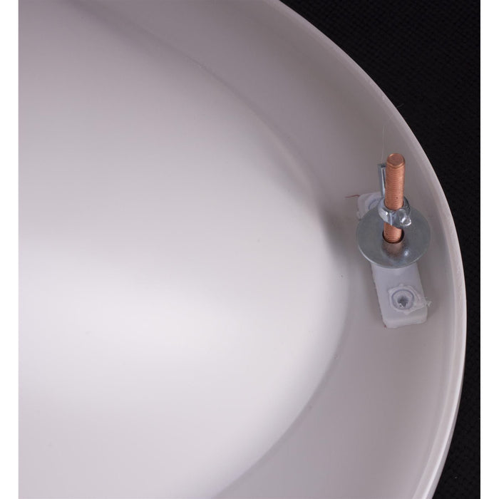 White Plastic Oval Bathroom Sink Bowl Grove - UK Camping And Leisure