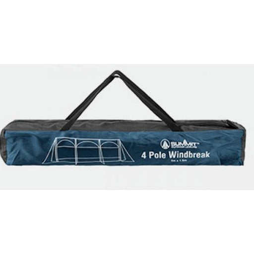Windbreaker Blocker 150x500cm Camping Caravaning Garden Beach Blue Wind Break Summit - UK Camping And Leisure
