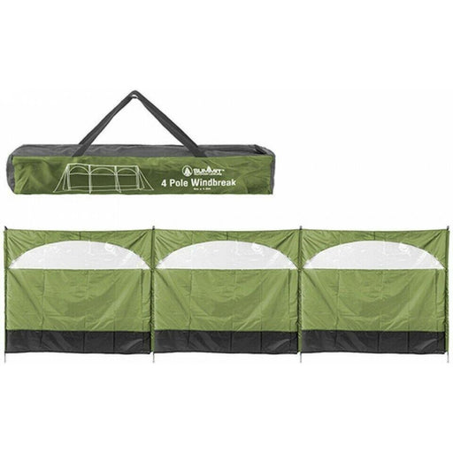 Windbreaker Blocker 150x500cm Camping Garden Beach Green Wind Break Summit - UK Camping And Leisure