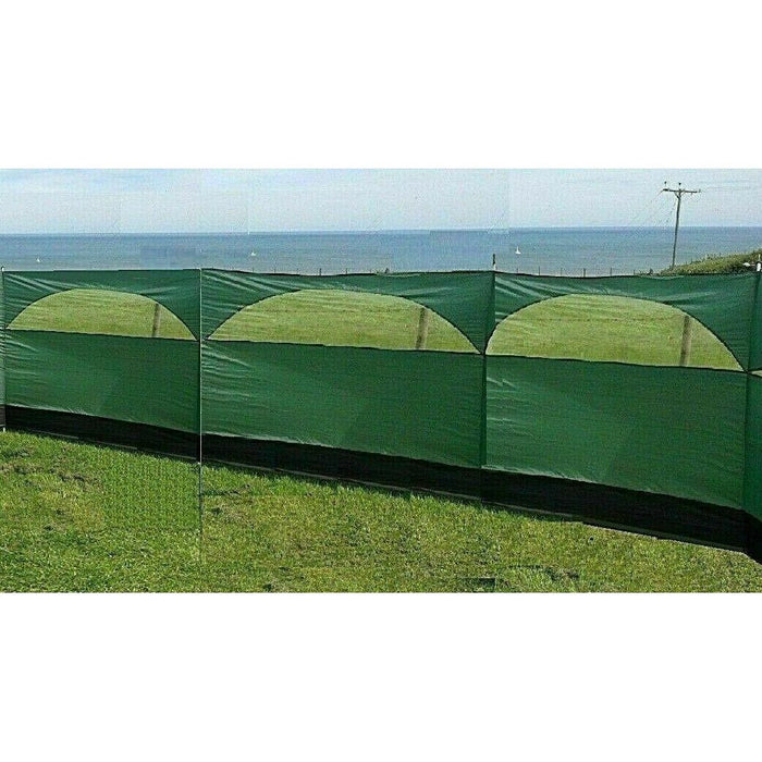 Windbreaker Blocker 150x500cm Camping Garden Beach Green Wind Break Summit - UK Camping And Leisure