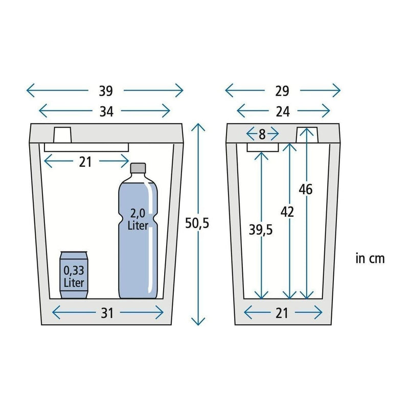 Zorn Electric Coolbox Soft Cooler 30L 12V & 230V Ac Mains Plug Picnic Car Zorn - UK Camping And Leisure
